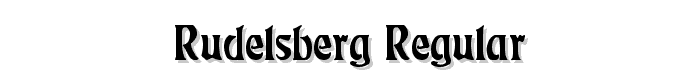 Rudelsberg Regular font